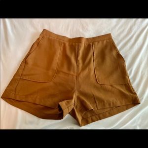 Mustard yellow shorts